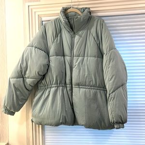Urban Outfitters pretty blue puffer